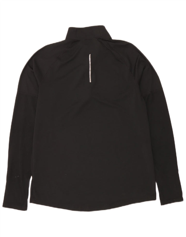 Ανδρική φόρμα Nike Dri Fit με φερμουάρ πουλόβερ στο επάνω μέρος από μεσαίο μαύρο πολυεστέρα