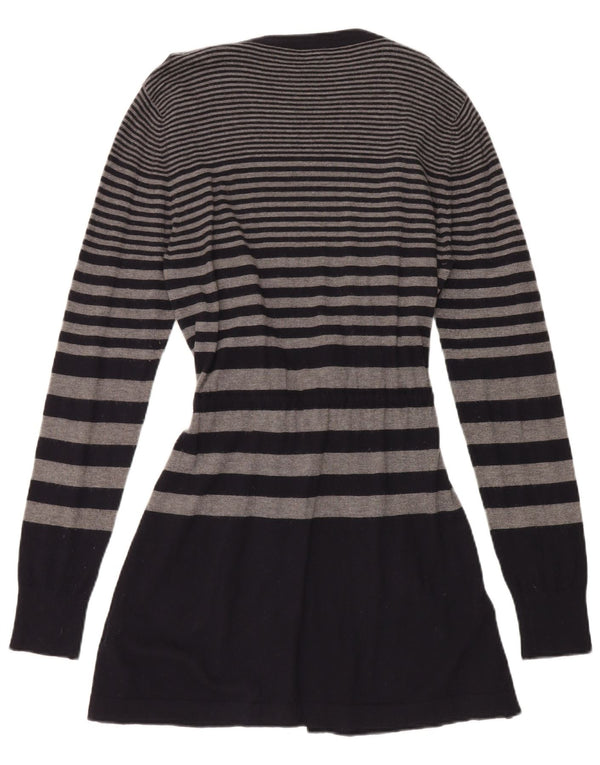 Marina Yachting Γυναικεία ζακέτα Longline UK 14 Large Μαύρο ριγέ