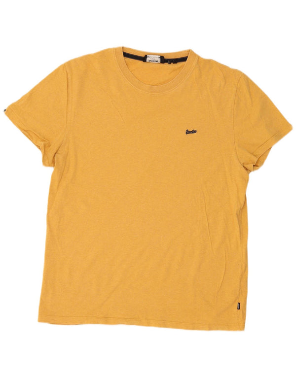 Ανδρικό μπλουζάκι Superdry Top 2XL από κίτρινο βαμβάκι
