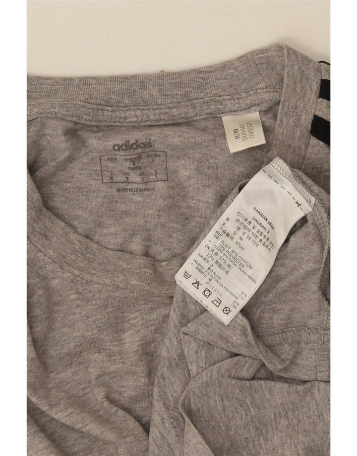 Ανδρικό T-Shirt Adidas Top Μικρό γκρι βαμβακερό