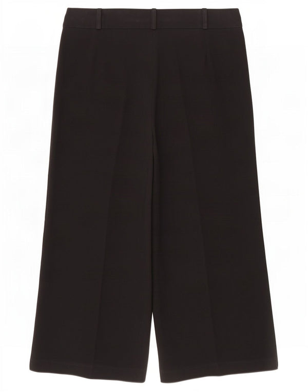 Marks & Spencer Γυναικείο φαρδύ παντελόνι UK 14 μεγάλο W34 L24 μαύρο