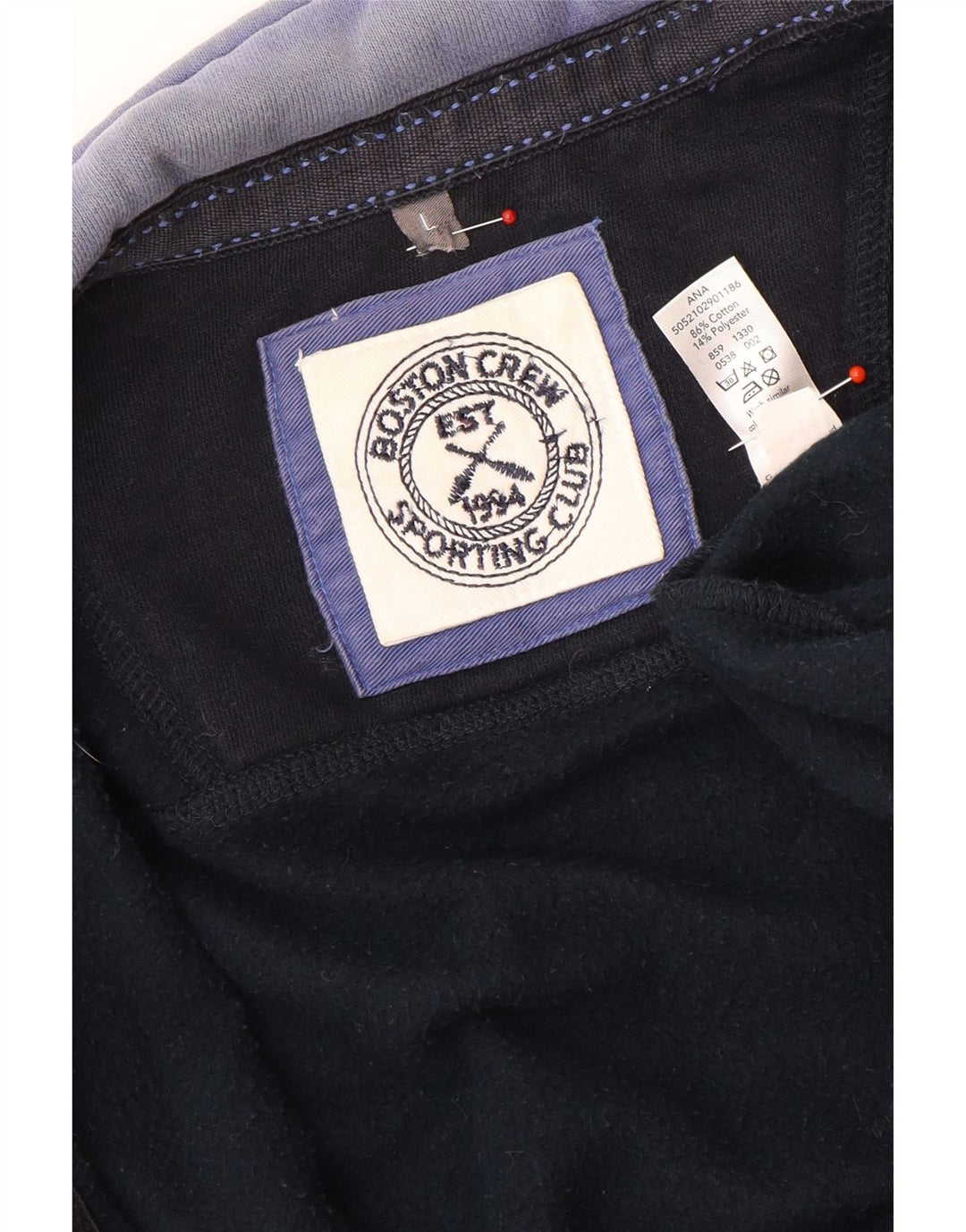 Ανδρική φόρμα Boston Crew Top Jacket Large Navy Blue Cotton