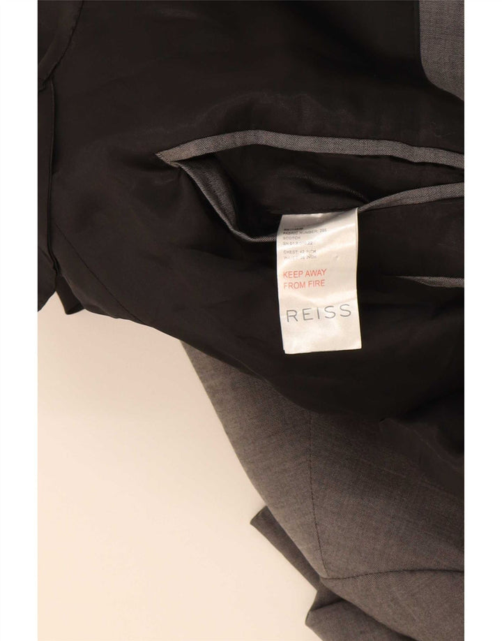 Reiss Ανδρικό σακάκι σακάκι με 1 κουμπί UK 42 XL Γκρι μαλλί