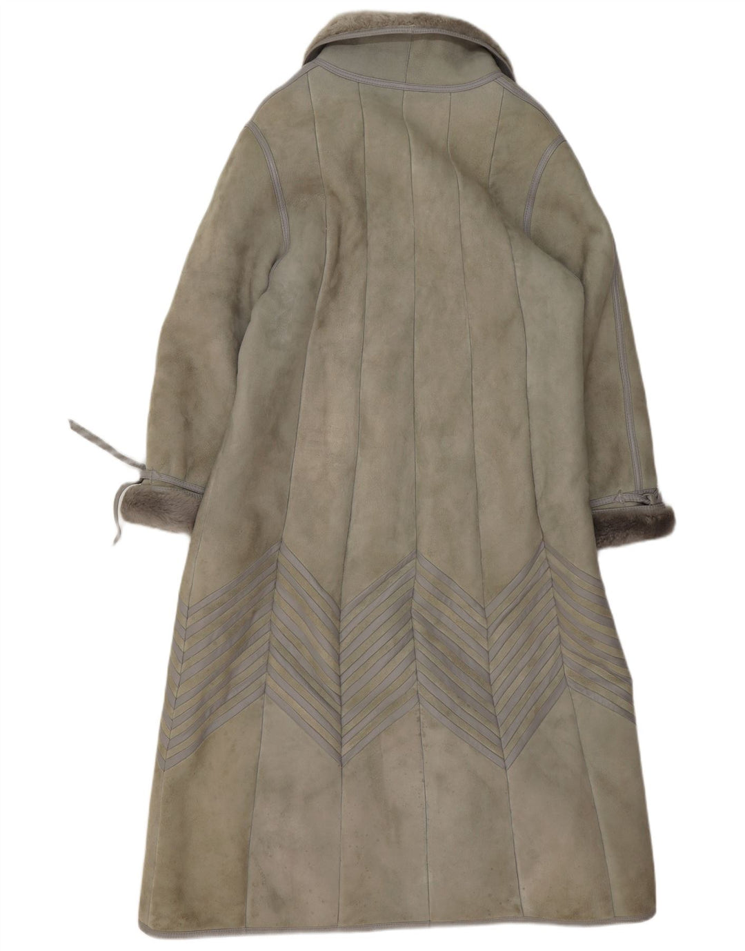 Vintage Γυναικείο Παλτό Shearling EU 40 Δέρμα αρνιού μεσαίου γκρι