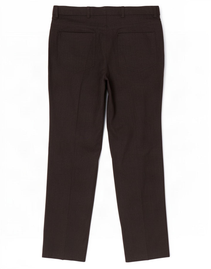 Marks & Spencer Ανδρικό παντελόνι με λεπτή εφαρμογή W34 L31 Μαύρο πολυεστέρα