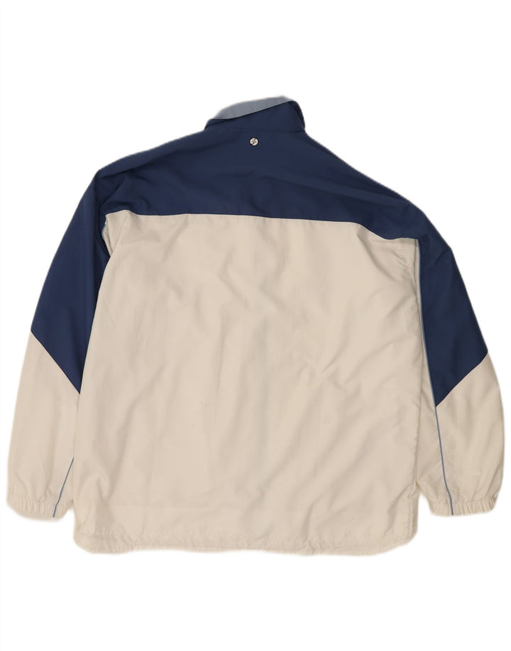 Γυναικεία φόρμα υπερμεγέθης Adidas Top Jacket UK 16 Large White Colourblock