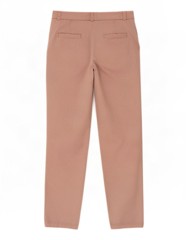 Marks & Spencer Γυναικείο Slim παντελόνι Chino UK 10 Small W27 L26 Pink Cotton