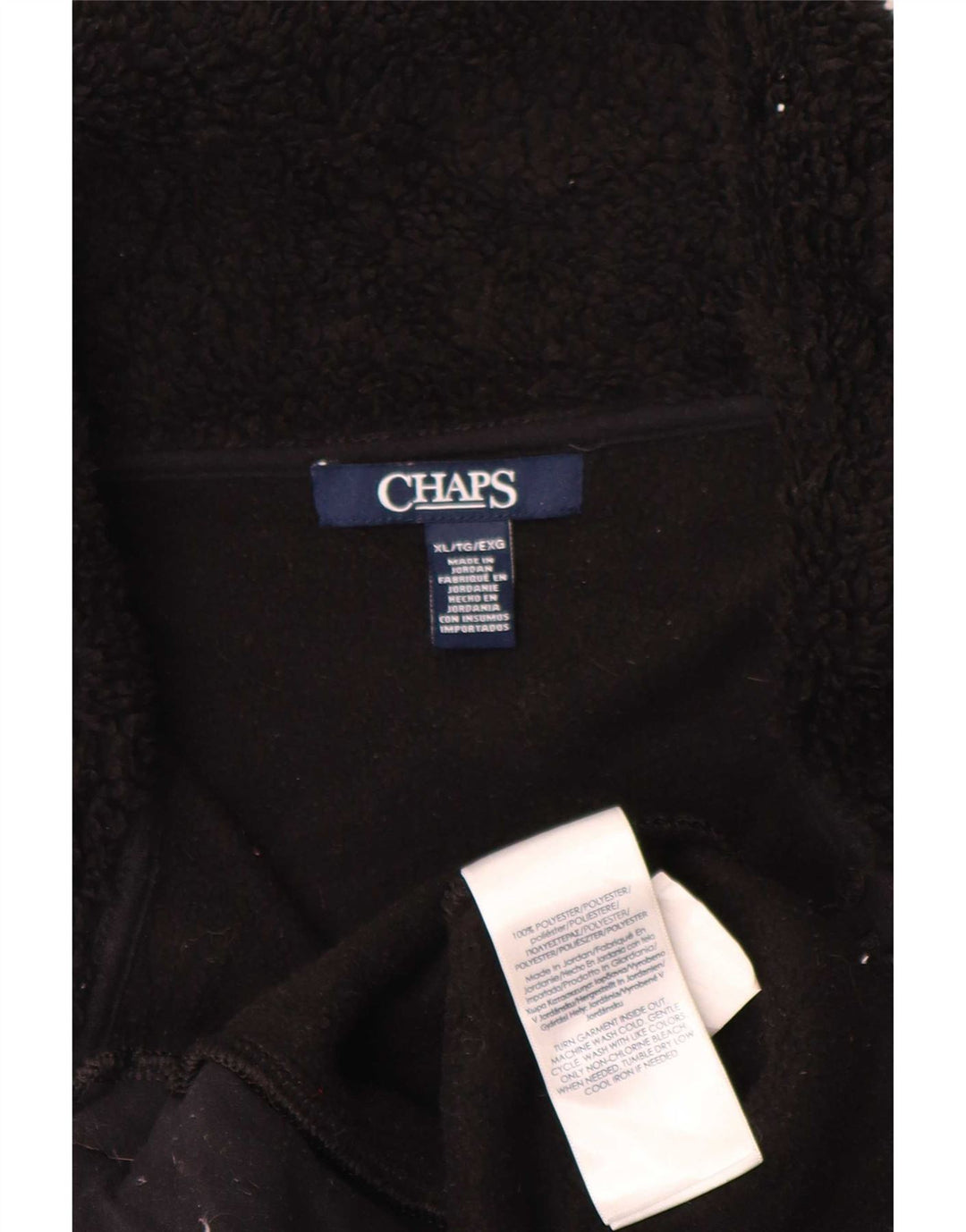 Chaps Womens Fleece Gilet UK 18 XL Μαύρος Πολυεστέρας