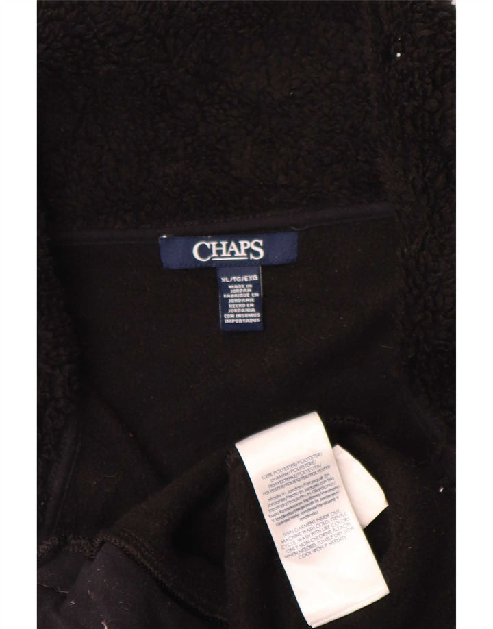 Chaps Womens Fleece Gilet UK 18 XL Μαύρος Πολυεστέρας