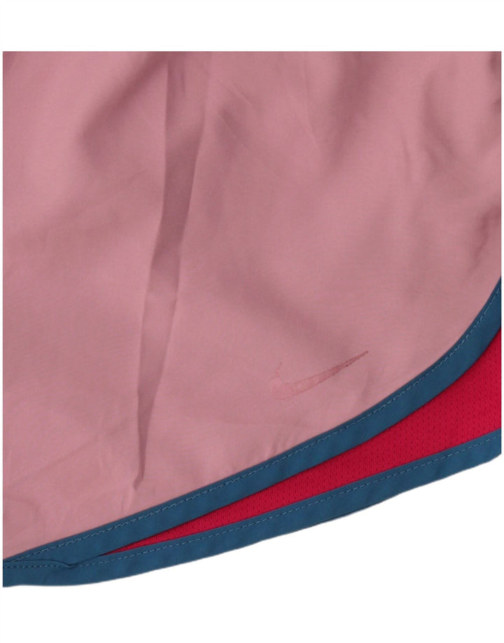 Γυναικείο αθλητικό σορτς Nike Dri Fit UK 12 μεσαίου ροζ χρώματος πολυεστέρας