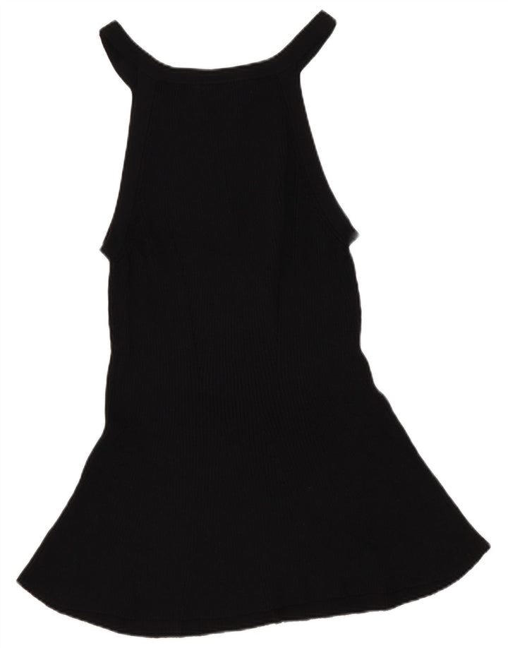 Massimo Dutti Γυναικείο κανονικό γιλέκο UK 12 Medium Black