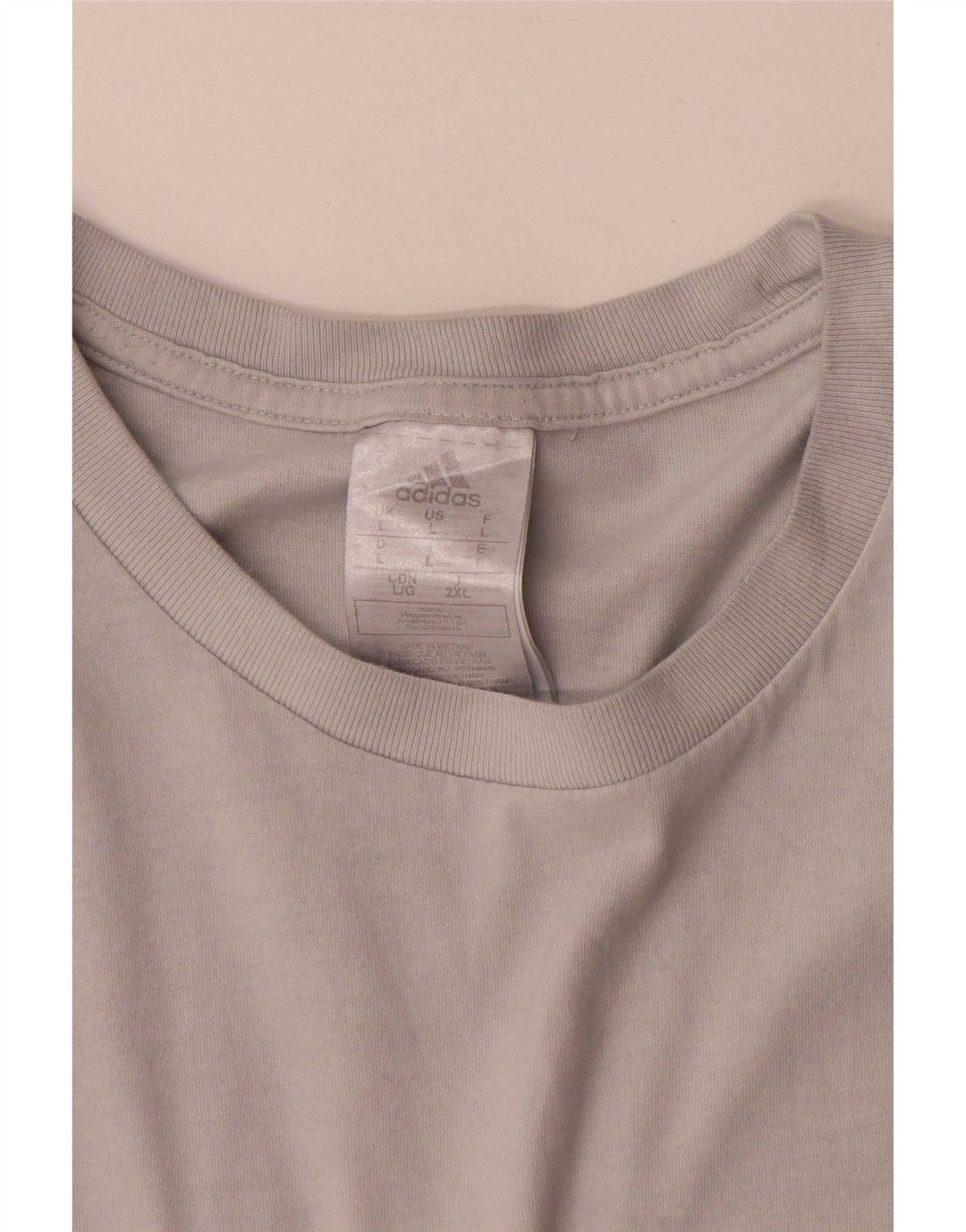Ανδρικό T-Shirt Adidas Top μεγάλο λευκό βαμβακερό