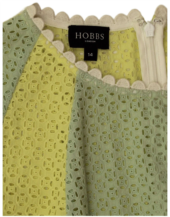 Γυναικείο αμάνικο βασικό φόρεμα Hobbs UK 14 Medium πολύχρωμο Colourblock