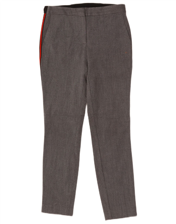 Zara Γυναικείο Slim παντελόνι Chino Small W27 L27 Grey Spotted