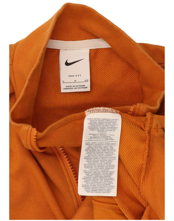 Γυναικείο Nike Dri Fit γραφικό φούτερ μεγάλου μεγέθους Jumper UK 10 Small Orange