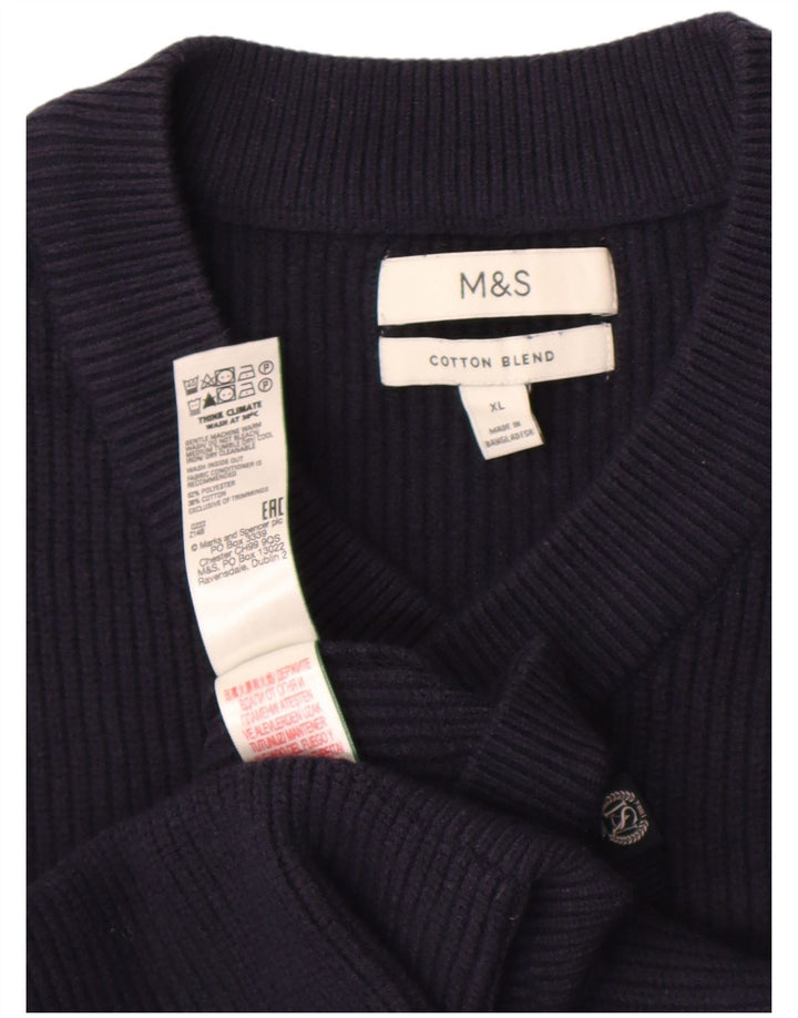 Marks & Spencer Ανδρικό γιλέκο Tank Top XL Navy Blue Polyester