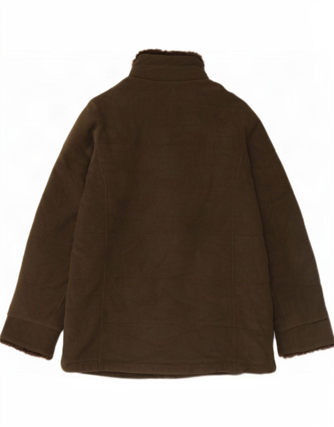 Marks & Spencer Γυναικείο Fleece Jacket UK 12 Medium Green Polyester
