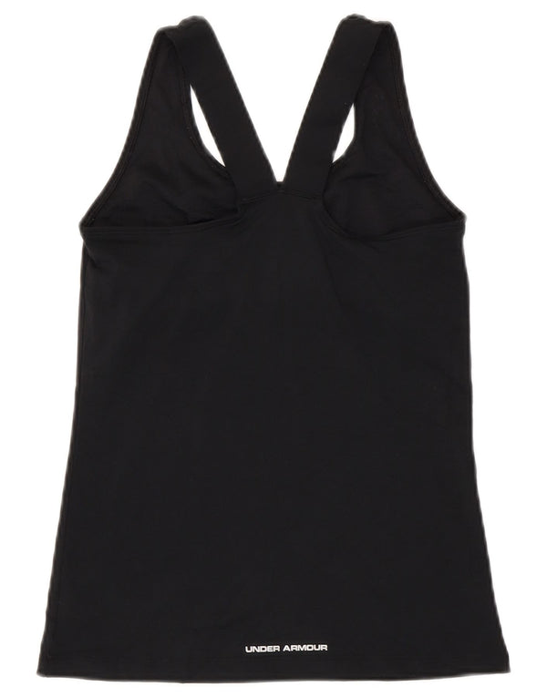 Under Armour Γυναικείο Heat Gear Γιλέκο Top UK 8 Small Black Polyester