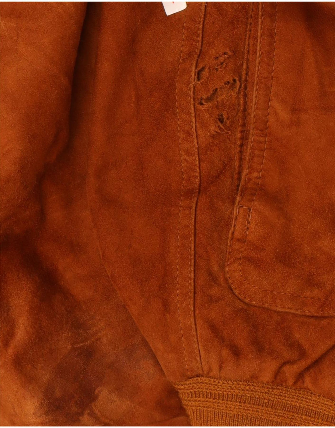 Vintage Ανδρικό Suede Bomber Jacket IT 56 3XL Καφέ Δερμάτινο