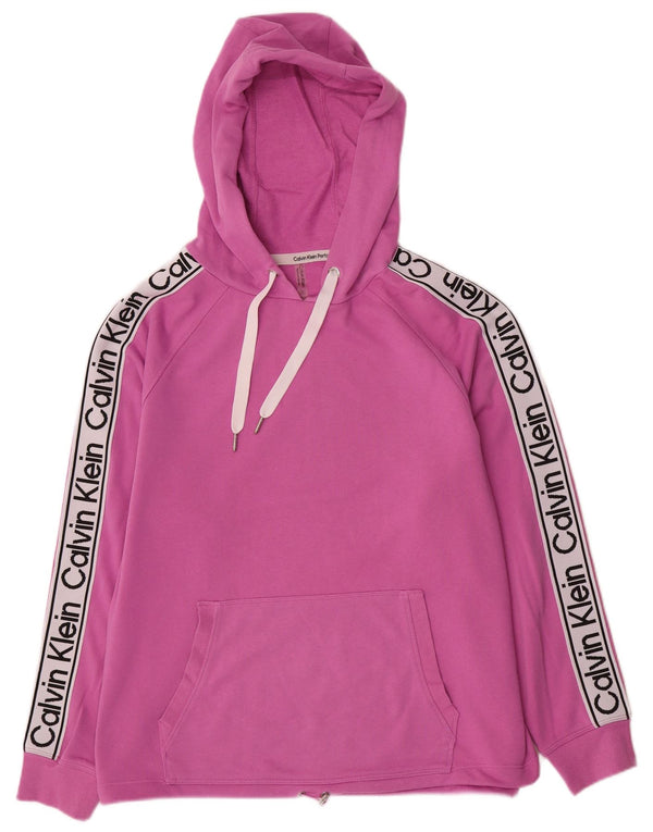 Γυναικείο Calvin Klein Graphic Hoodie Jumper UK 18 XL Pink Colourblock
