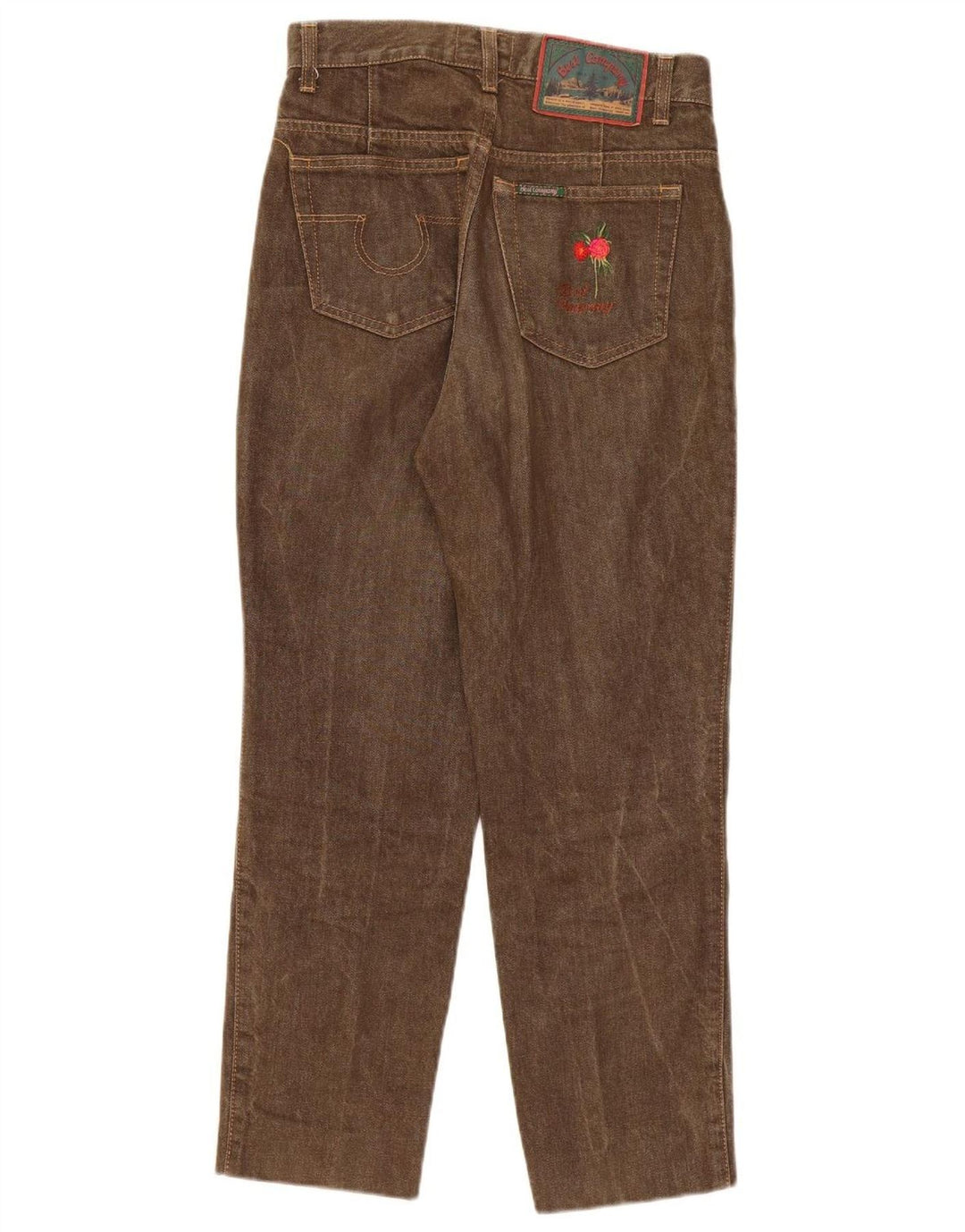 BEST COMPANY Womens Straight Jeans W28 L26 Brown