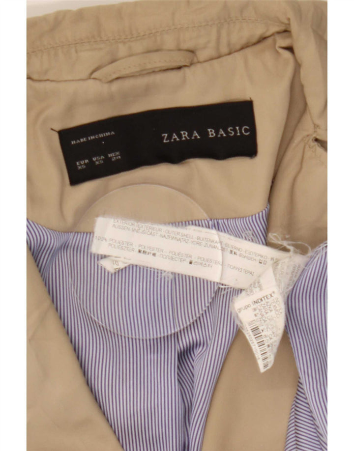 Zara Γυναικεία καμπαρντίνα UK 6 XS Beige Polyester
