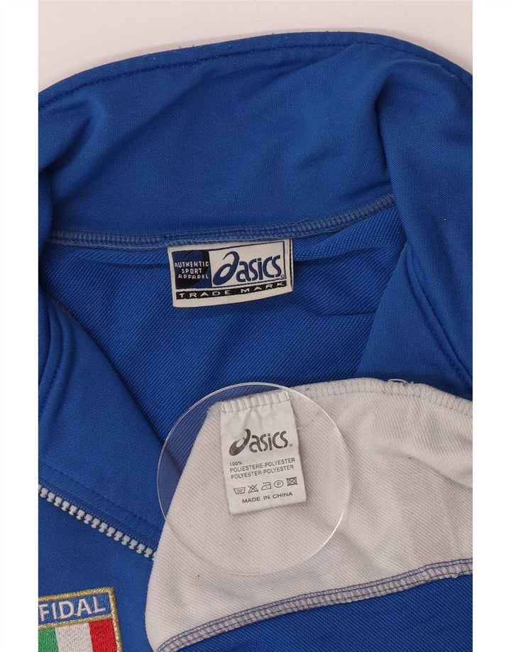 Γραφικό πουλόβερ ανδρική φόρμα με φερμουάρ Asics Top Large Blue Colourblock