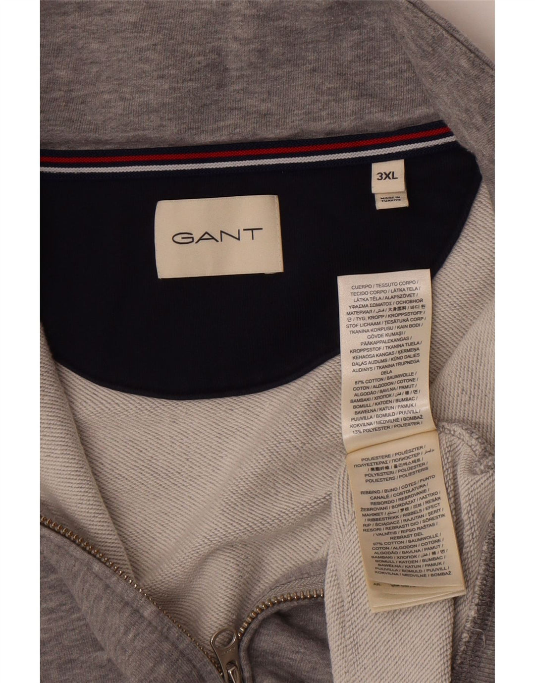 Ανδρική φόρμα Gant Top Jacket 3XL Γκρι Βαμβακερό