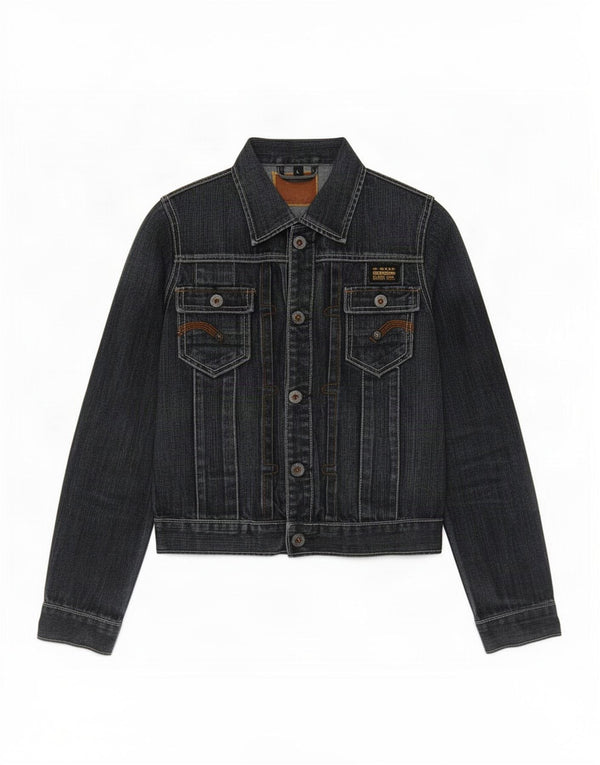 G-Star Γυναικείο Τζιν Μπουφάν UK 14 Large Navy Blue