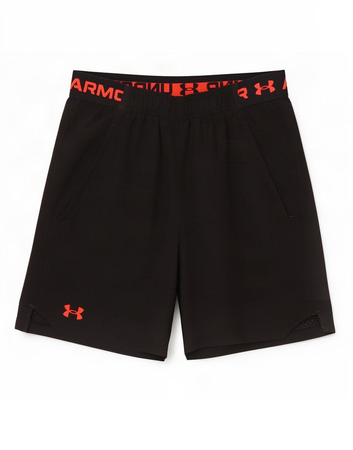 Ανδρικό γραφικό αθλητικό σορτς Under Armour Μικρό μαύρο πολυεστέρα