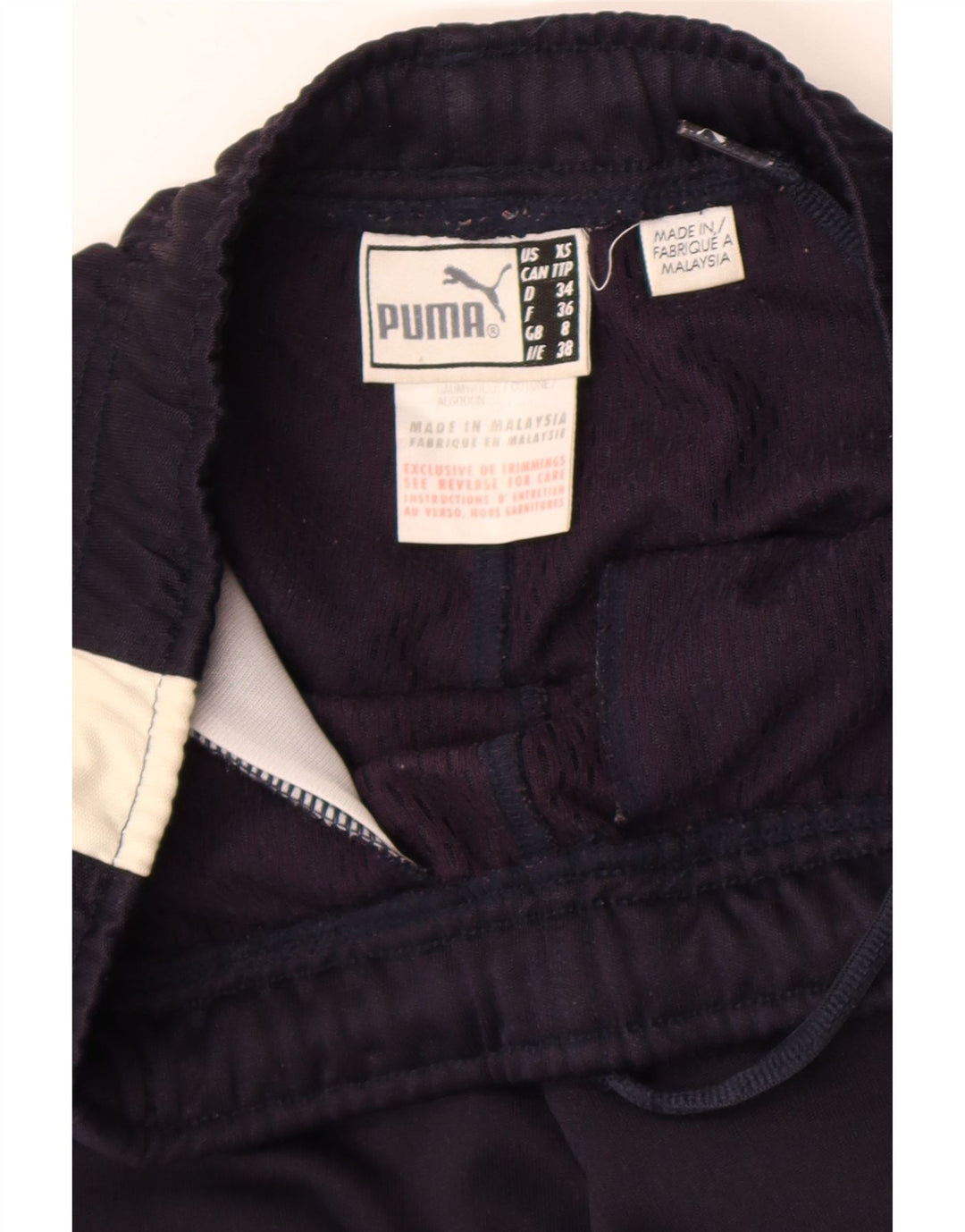 Puma γυναικεία φόρμα παντελόνια UK 8 Small Navy Blue Colorblock Πολυεστέρας