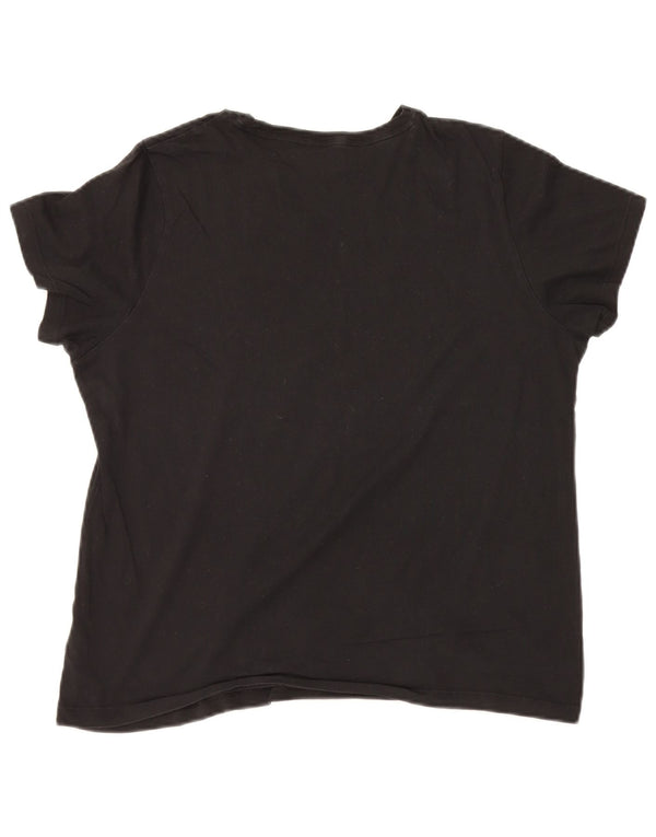 Γυναικείο γραφικό μπλουζάκι Puma Top UK 18 XL Μαύρο