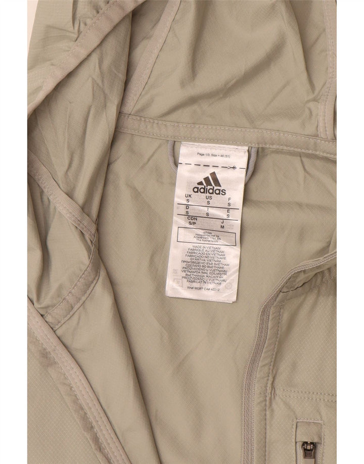 Ανδρικό μπουφάν βροχής με κουκούλα ADIDAS UK 36 Small Beige Colourblock Polyester