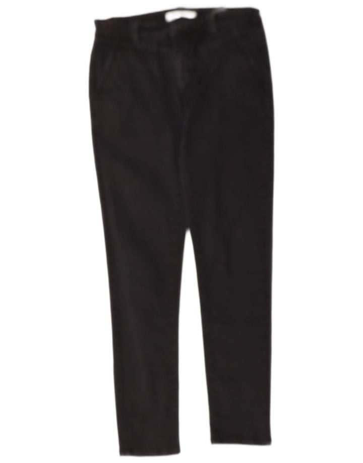 ZARA Mens Slim Chino Trousers EU 40 Medium W30 L29 Black