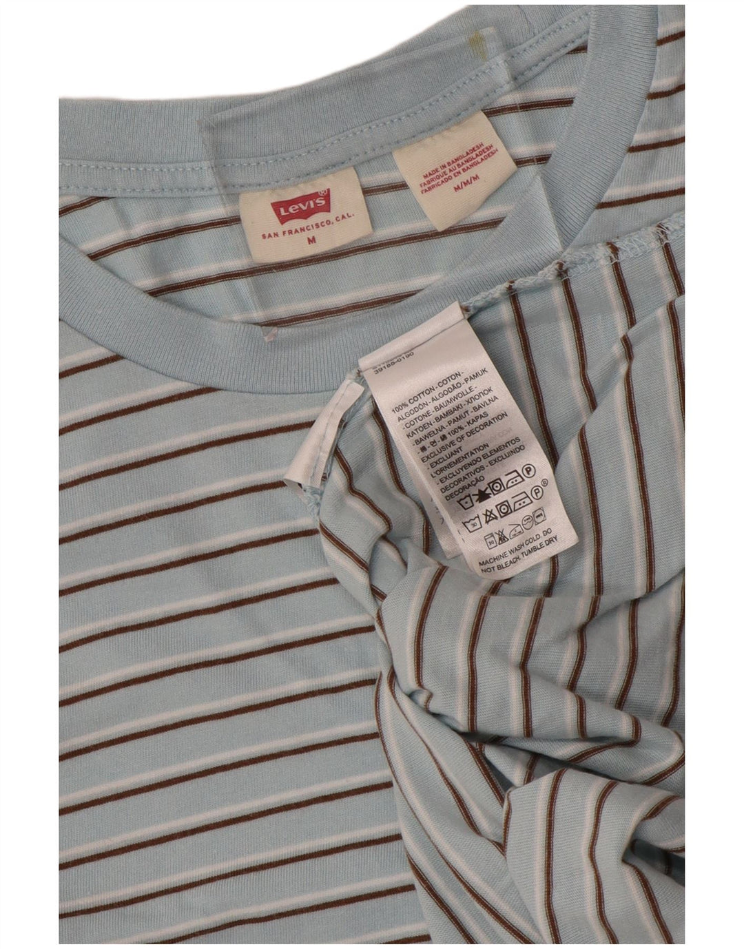 Ανδρικό T-Shirt Levi's Top Βαμβακερό μεσαίο μπλε ριγέ