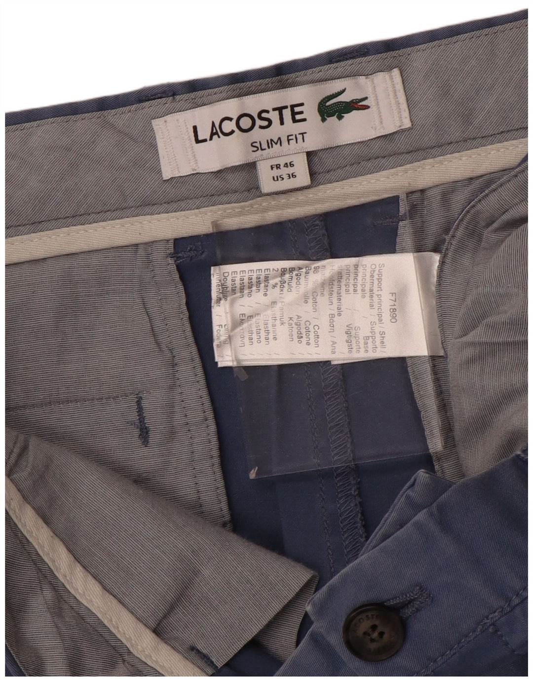 Ανδρικό σορτς Chino Lacoste Slim Fit Μέγεθος 46 Μεγάλο W36 Μπλε