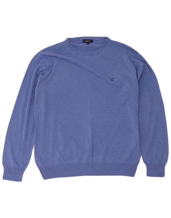 Ανδρικό πουλόβερ Gant Crew Neck Jumper XL Μπλε βαμβακερό
