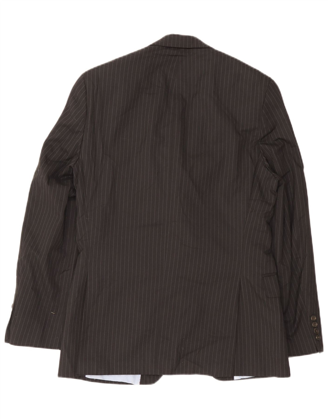 Chaps Mens 2 Button Slim Fit Blazer Jacket UK 40 Large Black Pinstripe