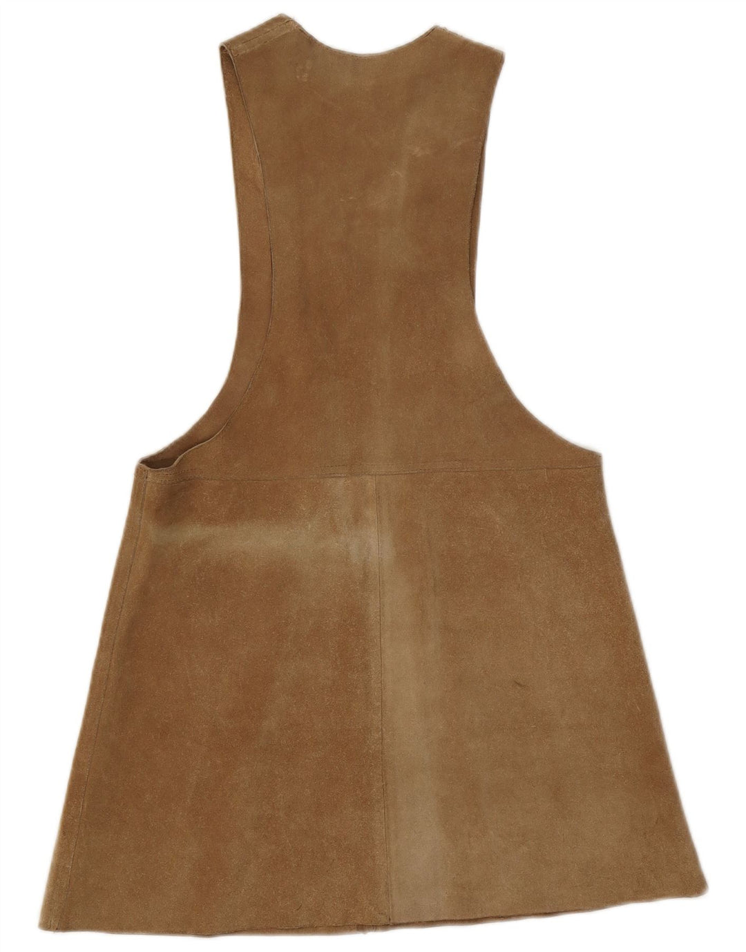 Vintage γυναικείο καστόρι Pinafore φόρεμα EU 38 Μεσαίο καφέ
