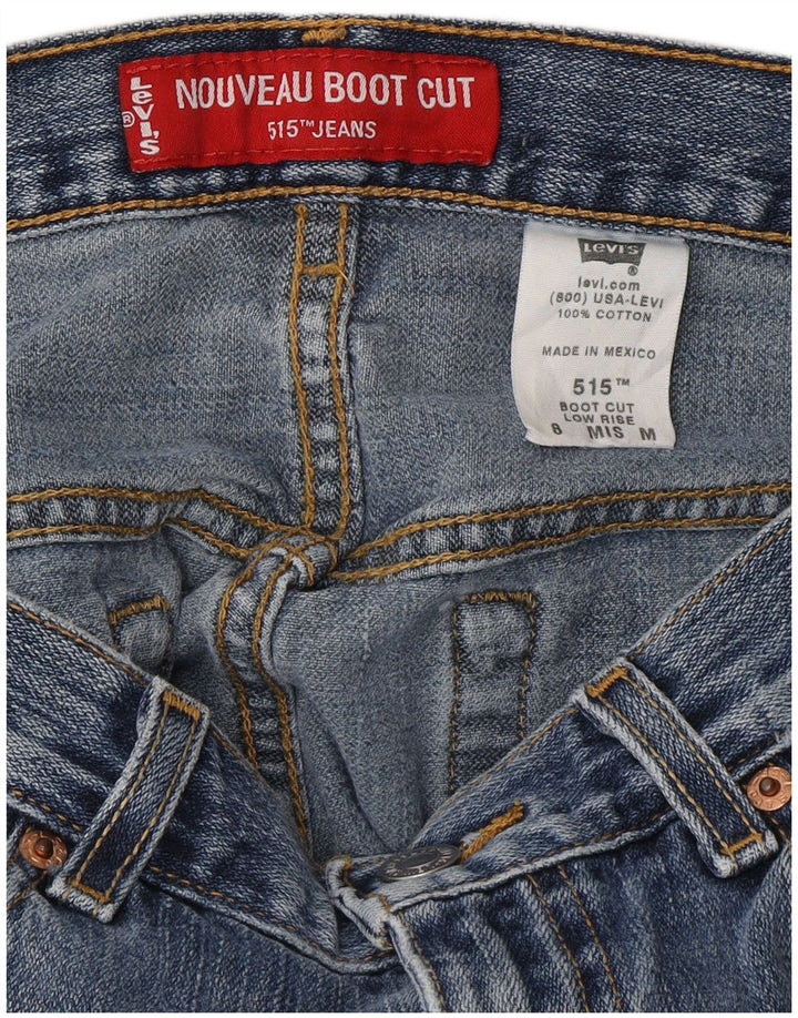 Γυναικείο τζιν Levi's 515 χαμηλομέση μποτάκι US 8 Medium W30 L31 Μπλε βαμβακερό