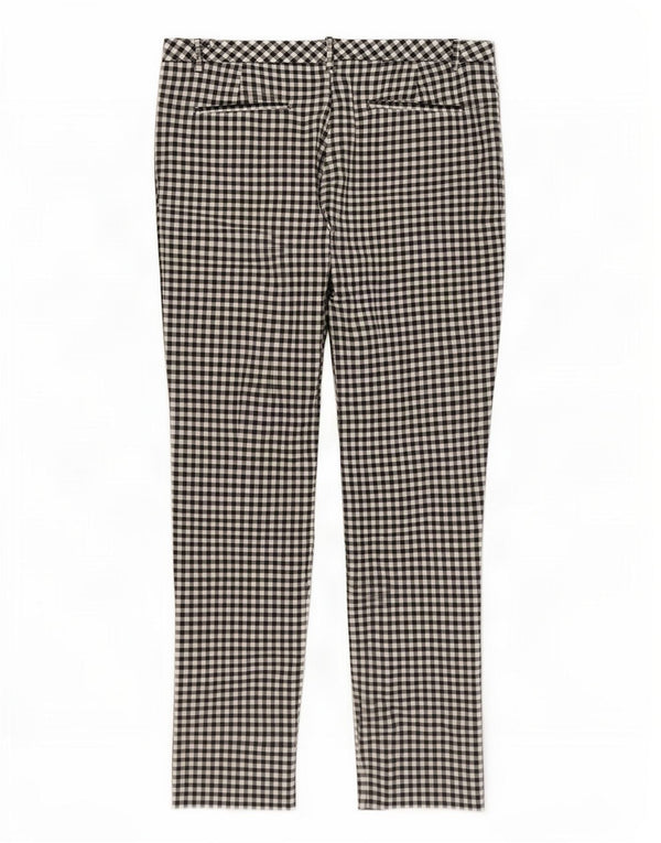 Marks & Spencer Γυναικεία Casual Παντελόνια UK 14 Large W36 L28 Black Gingham