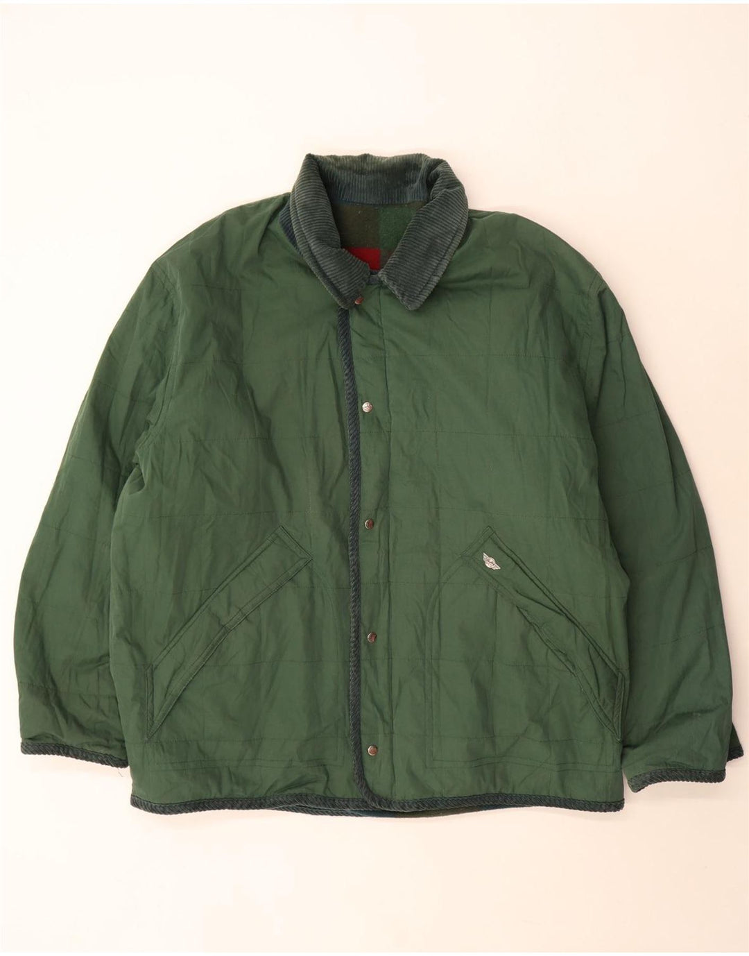Vintage Ανδρικό αναστρέψιμο μπουφάν UK 44 2XL Green Check