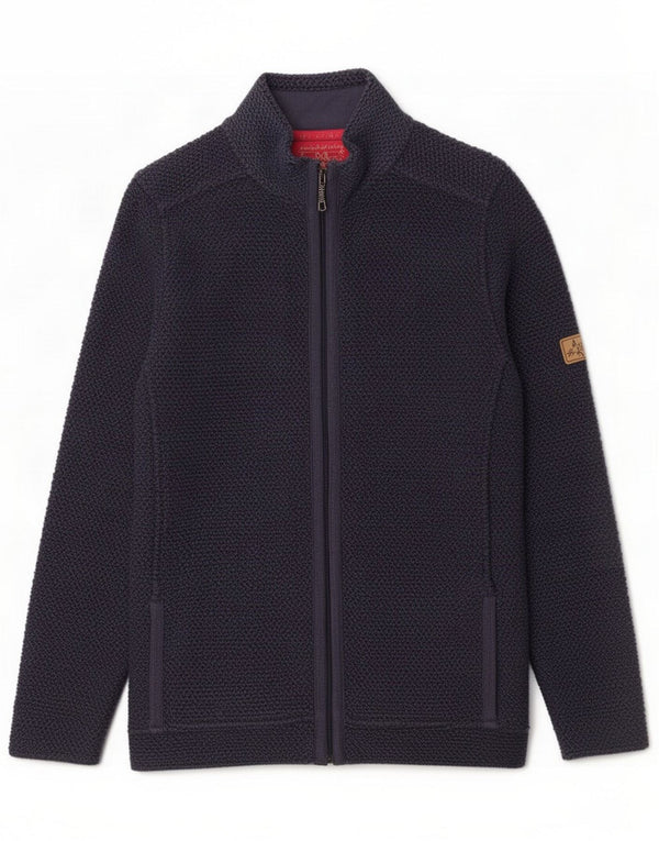 Weird Fish γυναικεία αθλητική φόρμα Top Jacket UK 10 Small Navy Blue Cotton