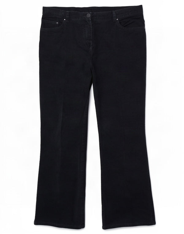 Marks & Spencer Γυναικεία Bootcut Κοτλέ παντελόνι UK 18 XL W38 L29 Navy Blue