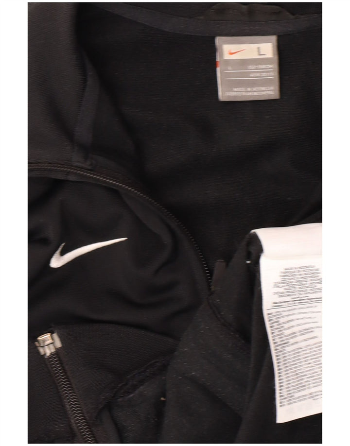 Μπουφάν NIKE Boys Inter Milan Tracksuit Top Jacket 12-13 Years Black Polyester