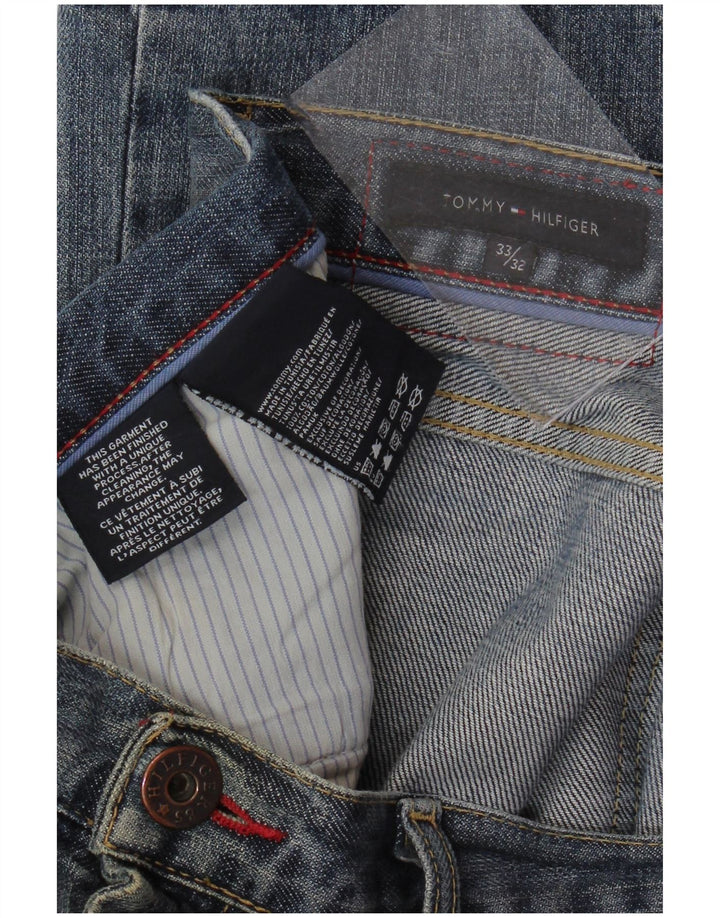 TOMMY HILFIGER Ανδρικό τζιν ίσιο W33 L32 Μπλε βαμβακερό
