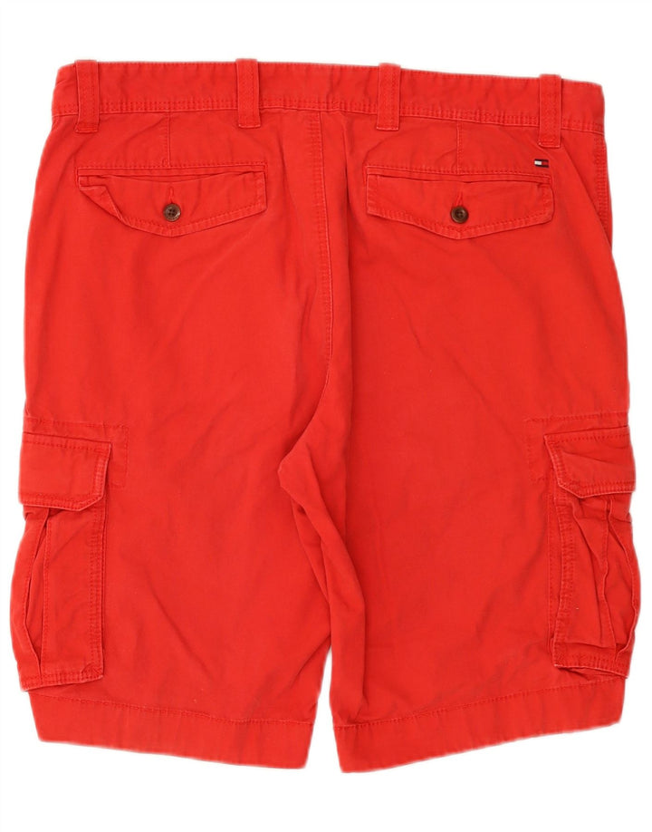 Ανδρικό σορτς Cargo TOMMY HILFIGER W36 μεγάλο κόκκινο βαμβακερό