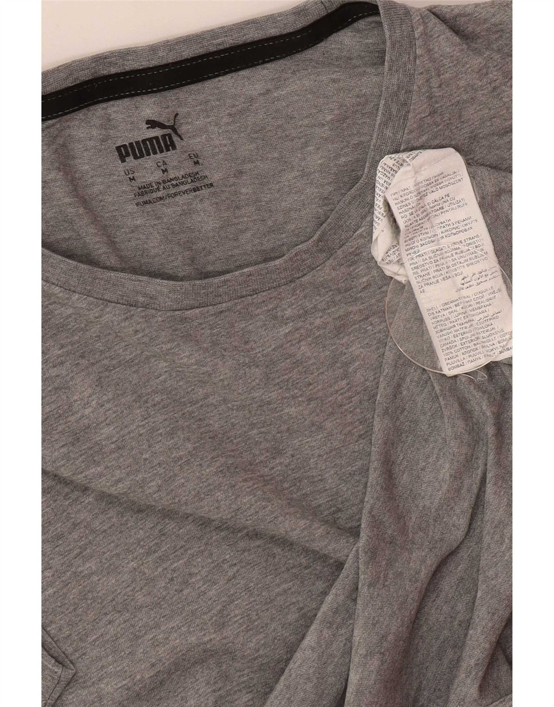 Ανδρικό T-Shirt Puma Τοπ, Βαμβακερό μεσαίο γκρι