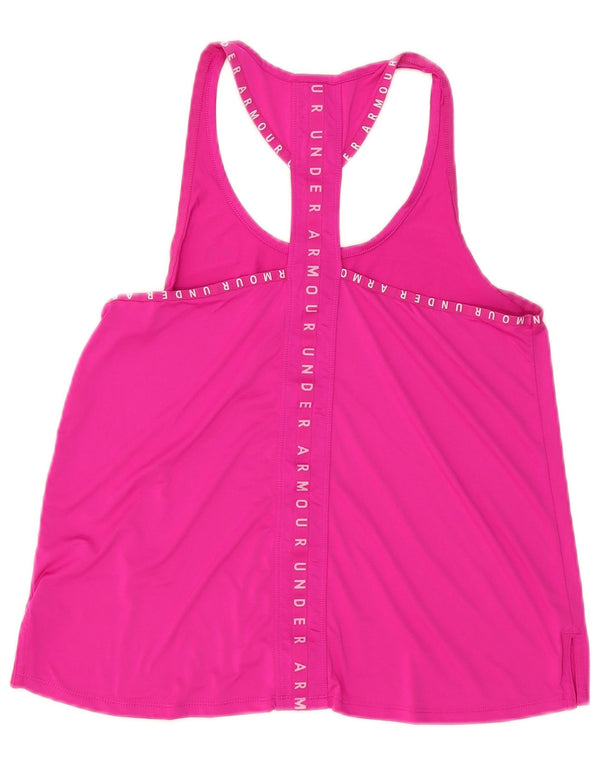 Under Armor Γυναικείο Heat Gear Loose Fit Graphic Vest Top UK 12 Medium Pink