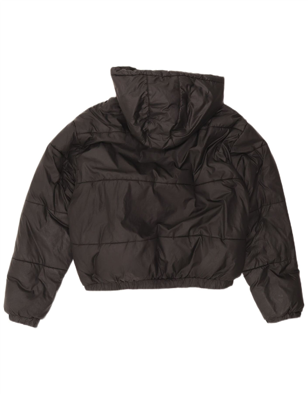 ELLESSE Γυναικείο μπουφάν με κουκούλα μεγάλου μεγέθους UK 12 μεσαίο μαύρο πολυεστέρα